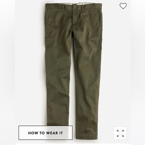 J crew men’s pants stretch chinos 484
